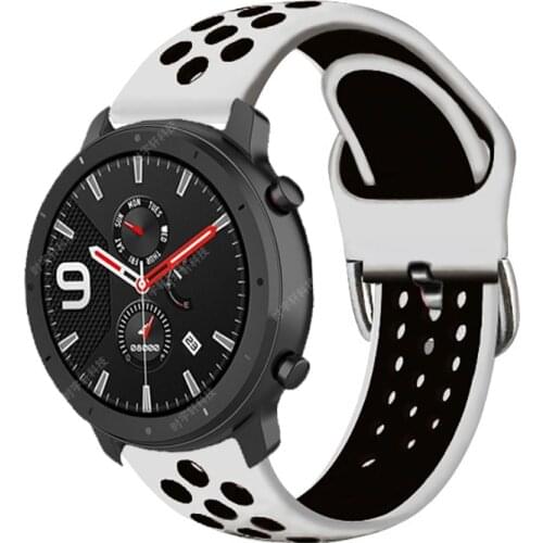 For Amazfit GTR 42mm 47mm 20/22mm Silicone Strap Sport Bracelet For Huami Amazfit GTR 2 2E/GTS 2 Mini Replace Watchband Correa