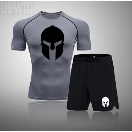 Men Casual Set Sportwear Fitness Sets fashion Summer Short Sleeve T-Shirt Shorts Sets Male Sportswear Tracksuit