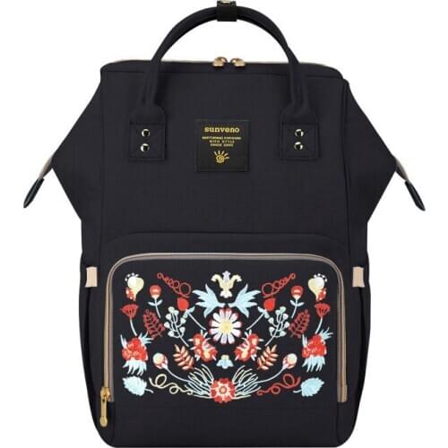 Sunveno Fashion Mummy Maternity Nappy Bag Brand Large Capacity Baby Bag Travel Backpack Desinger Nursing Bag for Baby Care