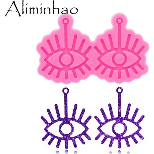 DY0733 Super Glossy Eyes Earring mold Resin Silicone Mold DIY Epoxy Mould Decoration Keychain