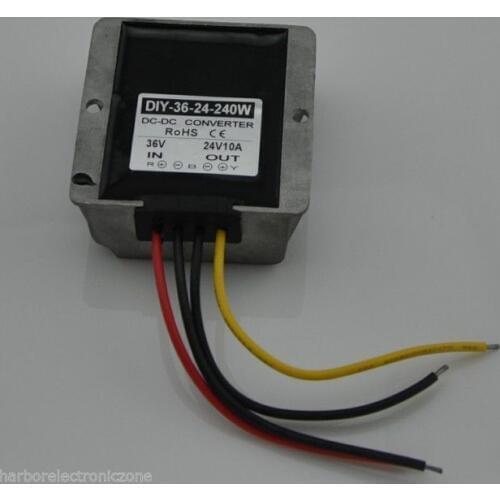 Converter Regulator Waterproof DC/DC buck 36V(26-47V) Step down to 24V 10A 240W