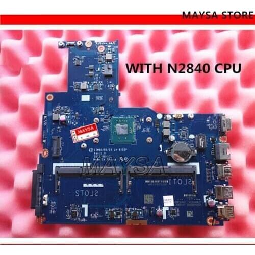 High Quality laptop motherboard fit for Lenovo B50-30 15 inch ZIWB0B1E0 LA-B102P with N2840 Processor DDR3L 100% Fully Tested