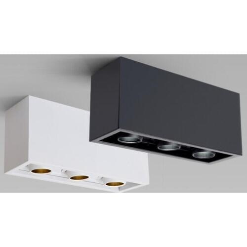 High Quality 4 Head 48W COB LED Downlight With Power Driver COB LED Down Light Adjustable White Black Aluminum Lamp Bady