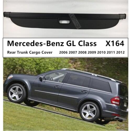 For Rear Trunk Cargo Cover For Mercedes-Benz GL Class X164 GL350 GL400 GL450 GL550 2006-2012 Security Shield Accessories