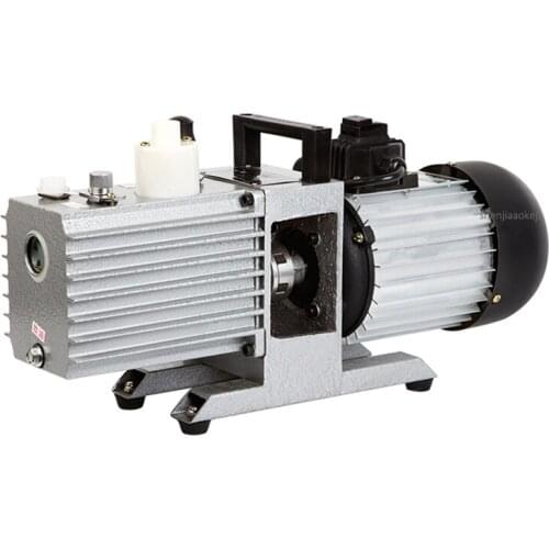 1400rpm Rotary vane vacuum pump two-stage laboratory 2XZ-4 small pumping widely used visual oil meter vacuum pump 550W 220V 1pcs