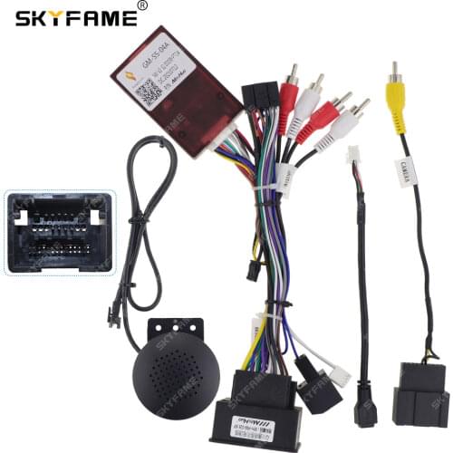 SKYFAME 16Pin Car stereo Wire Harness canbus For CHEVROLET GM serices Power cable with canbus box