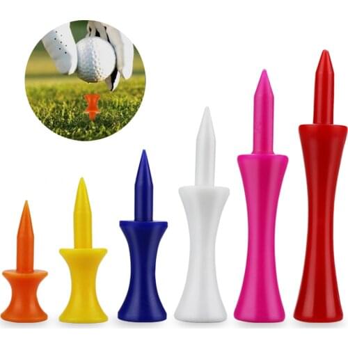 20pcs Colorful Plastic Golf Tee Step Down Graduated Castle Tee Height Control Golf Ball Holder Golf Accessories