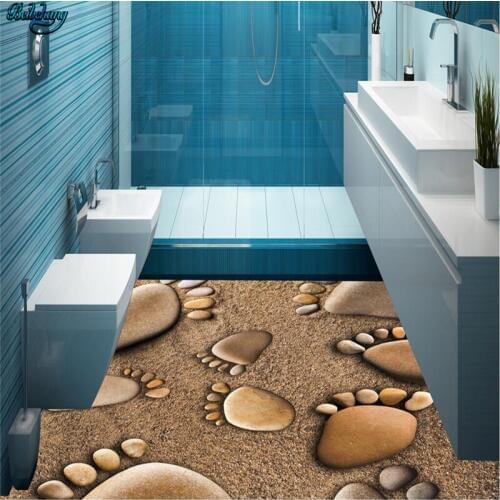 Beibehang Large custom flooring leg print stone floor 3D floor living room bedroom kitchen bathroom decoration painting
