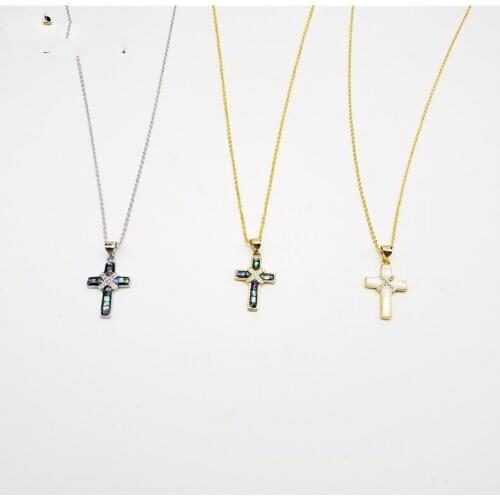 5pieces AAA Top Quality Abalone Shell Cross Pendant Luxury Pendant Necklace Jewelry Gift Wholesale