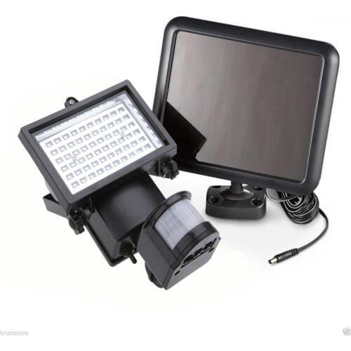 60 LED Infrared Solar Body Sensor Flood Light Aisle Villa Anti-theft Garage Lights