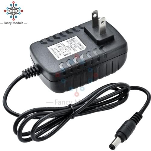 US EU Plug Power Adapter 12V 2A Converter Switching Power AC-DC Adapter Power Supply Switch Adapters 5.5mm*2.1mm with 1M Cable