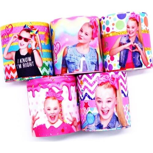 Free shipping 50 yard per size cartoon ribbon printed grosgrain ribbon 33706