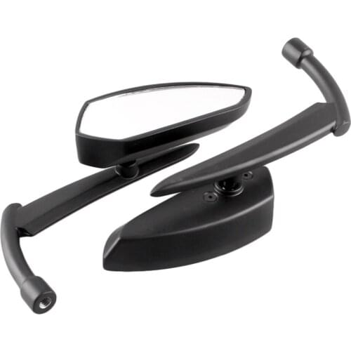 Rear View Side Mirrors Rearview Wing Mirrors For All Naked Bikes & Cruiser Bikes 8mm 10mm Thread Motorbike Universal