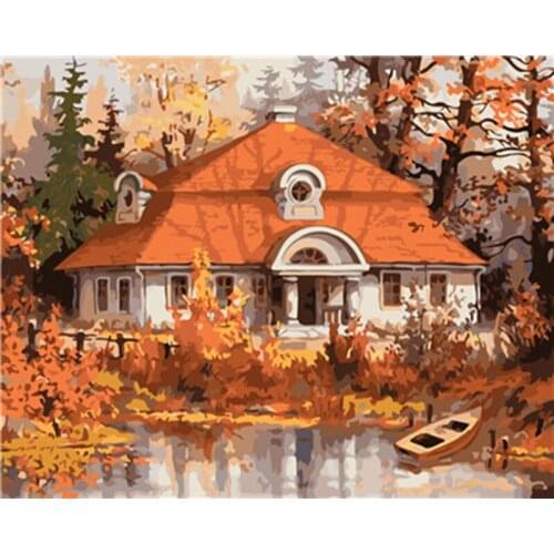 GATYZTORY Paint By Numbers For Adults Children DIY HandPainted Oil Painting Landscape Picture Paint Home Decoration Unique Gift