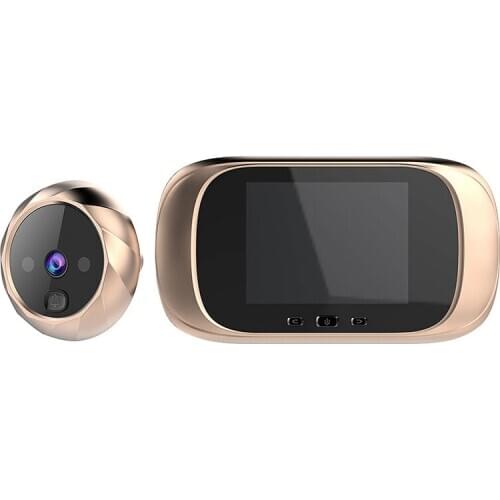 C03 Doorbell Camera, Home Security Multi-Function LCD Display Peephole Door Surveillance Camera