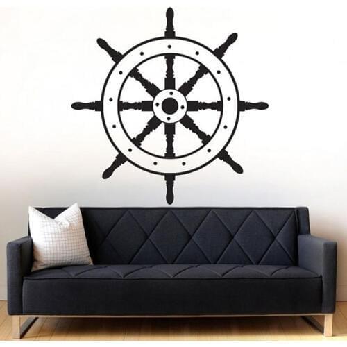 Ship Wheel Decor Decal Nautical Sailor Wall Decal Vinyl Wall Art Sticker ship wall decal nautical stickers wall decal nautical