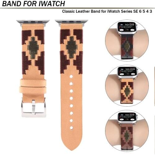 Leather strap for Apple Watch 38mm 40mm 42mm 44mm Wrist band for iwatch series 6 SE 5 4 3 Watchband Accessories Bracelets belt