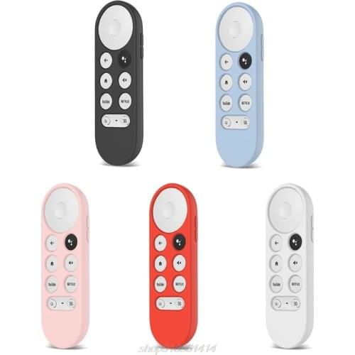 Non-slip Soft Silicone Case Remote Control Protective Cover Shell for-Google Chromecast TV 2020 Voice Remote M11 21 Dropship