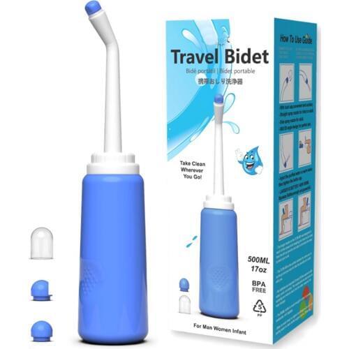 Sprayer Personal Cleaner Hand Held Seat 500ml Toilet Bidet Tackle Hygiene Washing Travel EVA Portable Bottle