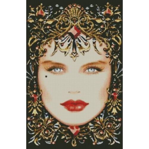 Needlework,Fashion personality beauty people 14CT Counted embroidery,DIY Cross stitch kits,Art Pattern Cross-Stitching decor