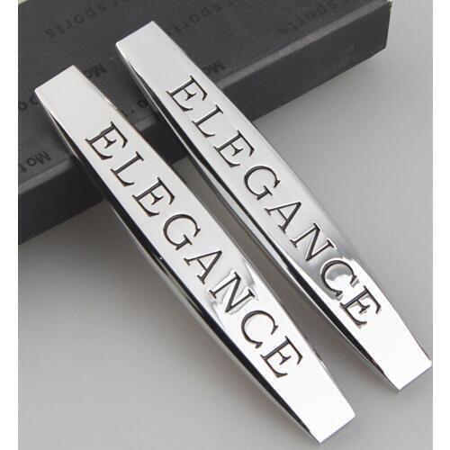 Elegance Badge Car Side Body Logo Sticker For Mercedes Benz AMG A B S C E S Class E200 E220 E250 E280 X156 E230 E300 Car Tuning