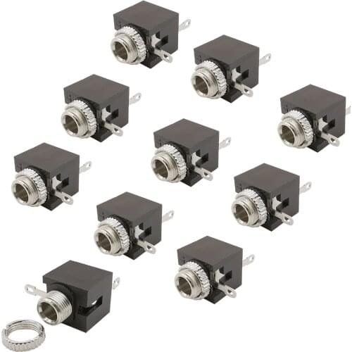 10/5/2Pcs PJ-301M Audio Socket Connector PJ-301M 3.5MM Female Audio Video 3 Pin DIP Headphone Jack Socket Mono Channel Adapter