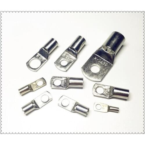 10pcs/Lot SC 70-10 10mm Bolt Hole Tinned Copper Cable lugs Battery Terminals