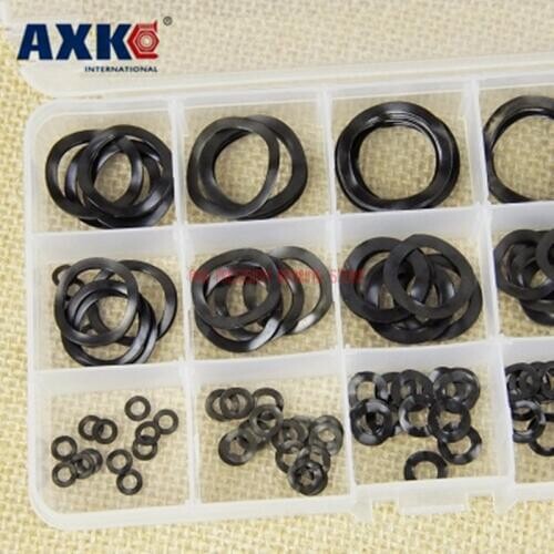 2021 Top Fashion Rushed Rubber Flat Gasket Hts Rubber Ring Rubber Feet 180pcs Triple Set Wave Type Spring Washer Flexible 3-25