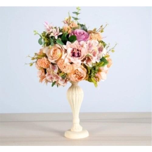 30cm-dia beautiful Wedding artificial flower bouquet Table Centerpiece Flower Decoration Party flower props 6pcs/lot