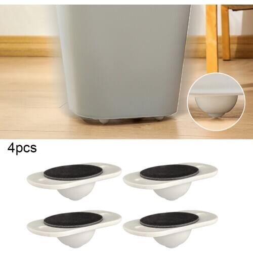 4PCS Adhesive Swivel Caster Wheels Storage Box Pulley 360 Degree Rotating Scroll Wheels for Storage Box, Tissue Box Dropship
