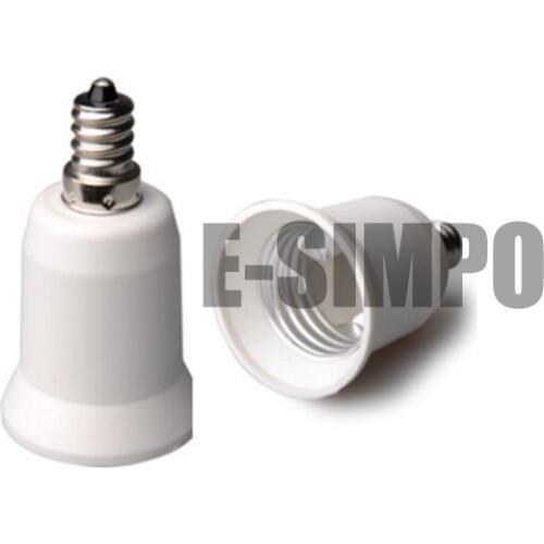 E12 to E26/e27 Adapter,e12 to E26/e27 Lamp Base Converter, Converts Chandelier Socket (E12) to Medium Socket (E26/e27) UL Listed