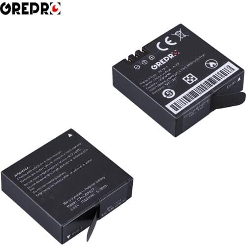 1500mAh AZ16-1 AZ16-2 Battery for Xiaomi Yi 4K, Yi 4K+, Yi Lite, YI 360 VR Action Cameras