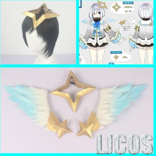 Anime VTuber Hololive Amane Kanata Cosplay Headwear Hairwear Cosplay Props Accessories Halloween