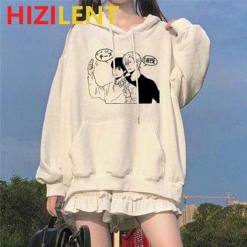 Bananafish anime women Printed hoodies for teen girls japanese style Unisex Manga yaoi aesthetic Fashion Casual trend clothes