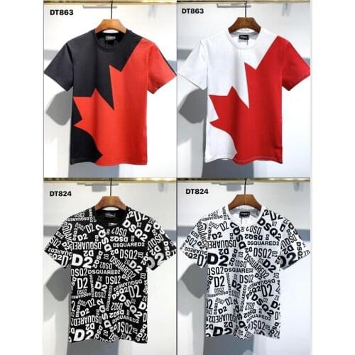 Classic goth Men Women O Neck Short Sleeve T Shirt Locomotive Letter Print Cotton Casual T-Shirt 21 FW 1964 Dsquared2