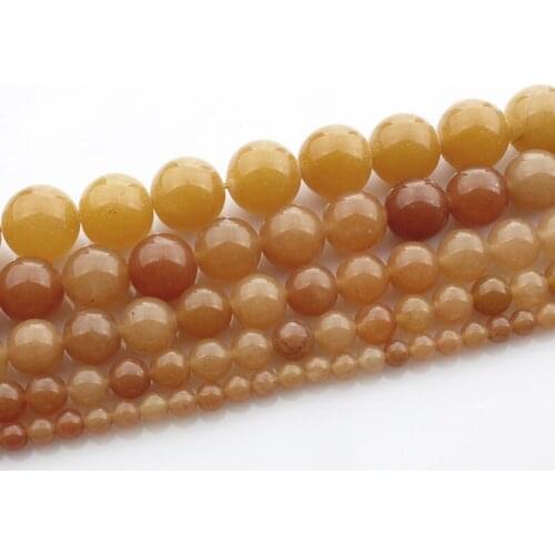 15"(38cm) Strand Round Natural Brown Aventurine Stone Rocks 4mm 6mm 8mm 10mm 12mm Beads for Jewelry Making DIY Bracelet Findings