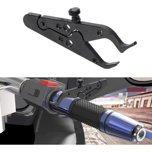 Black With Rubber Ring Handlebar Universal Cruise Control Clamp Aluminum Motorcycle Throttle Lock Motorcycle Accessories