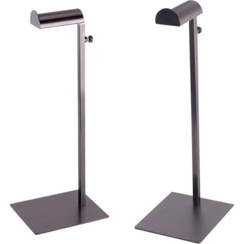 Black Metal Stainless Steel Display Rack Hanging Bag Hook Stand Handbag Rack Stand Wig Display Rack Hangers Adjustable Height