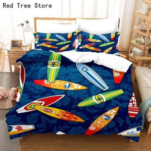 Kids Boy Skateboard HD Duvet Cover & Pillow Case Bedding Set Single Double Twin Full Queen King Size Print Microfiber Bed Linen
