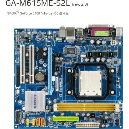 For Gigabyte GA-M61SME-S2L Original Used Motherboard M61SME-S2 Socket AM2 AM3 DDR2 USB2.0 SATA2