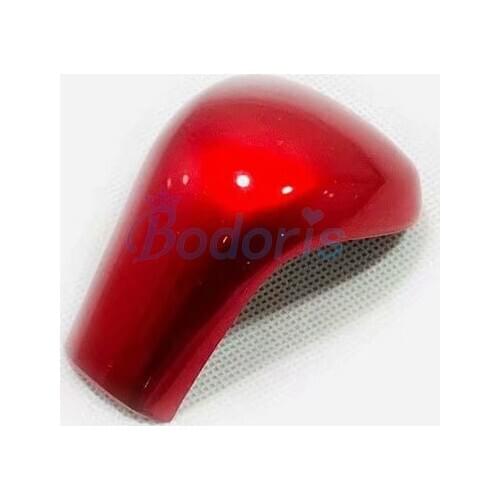 For Toyota Yaris 2020 2021 Carbon Fiber Red Silver Color Gear Knob Hand Shift Head Cover Moulding Trim Car Styling Accessories