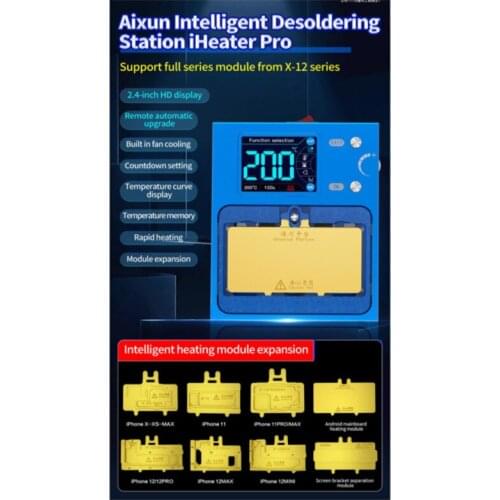 Aixun Intelligent Solder Station iHeater Pro with Rear Camera Heat module iHeaterPro For iPhoneX-12promax Universal Andriod use