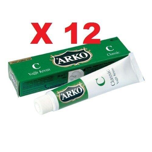 12x ARKO CLASSIC Hand cream,after shave cream, make up cleaner , family cream FREE SHİPPİNG