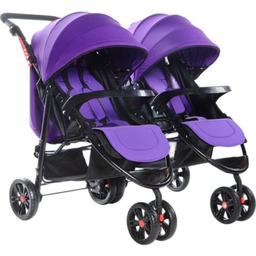 Twin Stroller Detachable Triplets Stroller Boys And Girls Multiple Foldable Twin Strollers