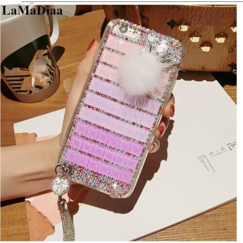 Glitter Bling Rhinestone Crystal Diamond Pendant Soft Phone Case For Huawei Honor8 9 10 20 Lite V10 V20 V30 7X 8X 9X Nova3 4 5 6