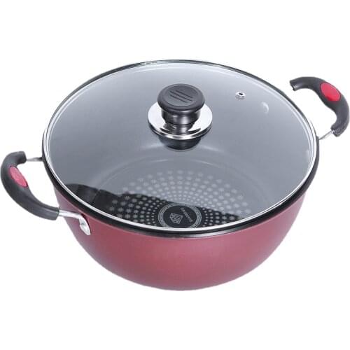 Milk Stew Soup Pot Metal Ramen Non Stick Soup Pot Induction Cooker Gas Stove With Lid Utensilios De Cocina Cookware Sets ZY50SP