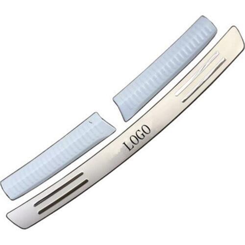 Stainless steel Rear Bumper Car door cover inside and outside door sill plate Car styling For 2013 -2018 Skoda Rapid