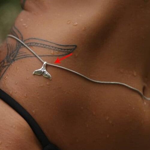 Sexy Women Mermaid Tail Belly Waist Chain Body Jewelry Party Club Dancer Gift Color Navel & Bell Button Rings Trendy
