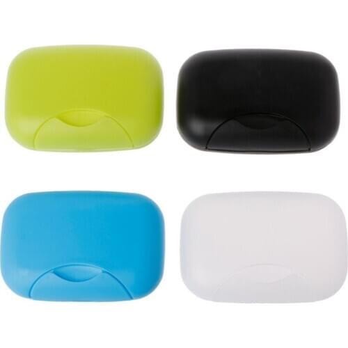 Portable Travel Soap Dish Box Case Holder Container Home Bathroom Shower Outdoor