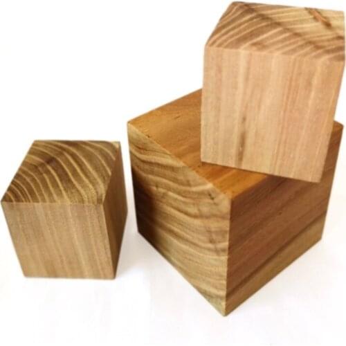 20pcs SIZE: 30*30mm Elm Square Block Solid Wood Cube Square Plank Dy Lumber High-Grade Hardwood Square Model